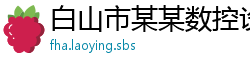 白山市某某数控设备维修站
